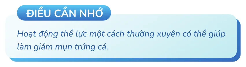 Minh hoạ trong chương “Bị mụn có nên chơi thể thao” — sách Hiểu mụn để hết mụn