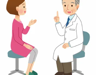 Minh hoạ trong chương “Đừng trì hoãn việc gặp bác sĩ” — sách Hiểu mụn để hết mụn
