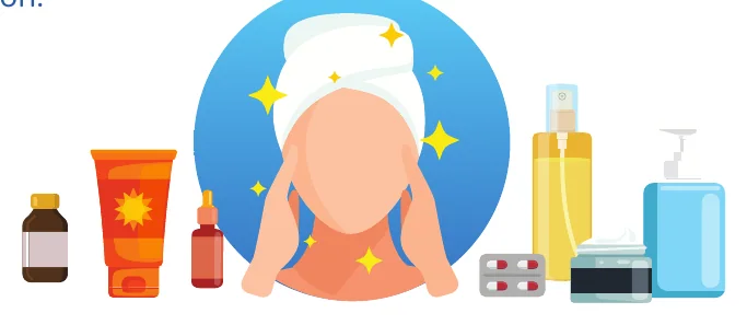 Minh hoạ trong chương “Lợi thế của làn da nhờn” — sách Hiểu mụn để hết mụn