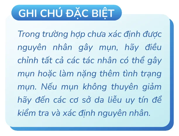 Minh hoạ trong chương “Mụn ở từng giai đoạn khác nhau như thế nào” — sách Hiểu mụn để hết mụn