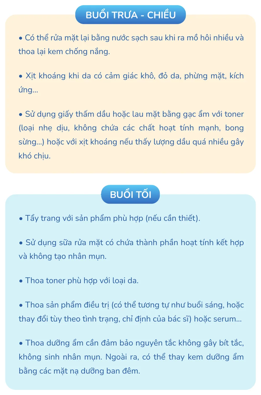 Minh hoạ trong chương “Nhật ký chăm sóc da mụn tại nhà” — sách Hiểu mụn để hết mụn