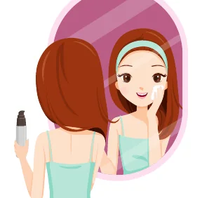 Minh hoạ trong chương “Tẩy trang cho da mụn” — sách Hiểu mụn để hết mụn