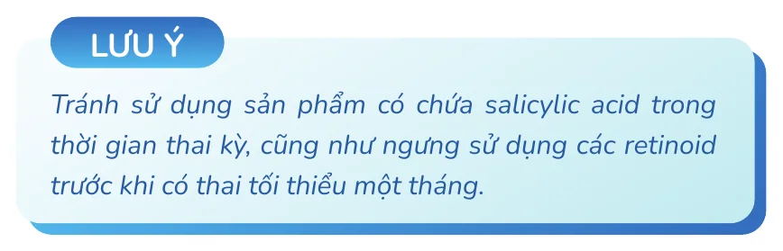Minh hoạ trong chương “Trị mụn khi mang thai cần lưu ý gì” — sách Hiểu mụn để hết mụn