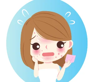 Minh hoạ trong chương “Trị mụn thất bại do đâu” — sách Hiểu mụn để hết mụn