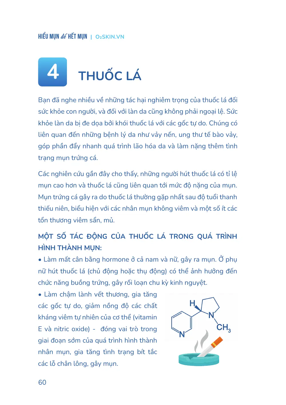 Trang 060 bản in của sách Hiểu mụn để hết mụn