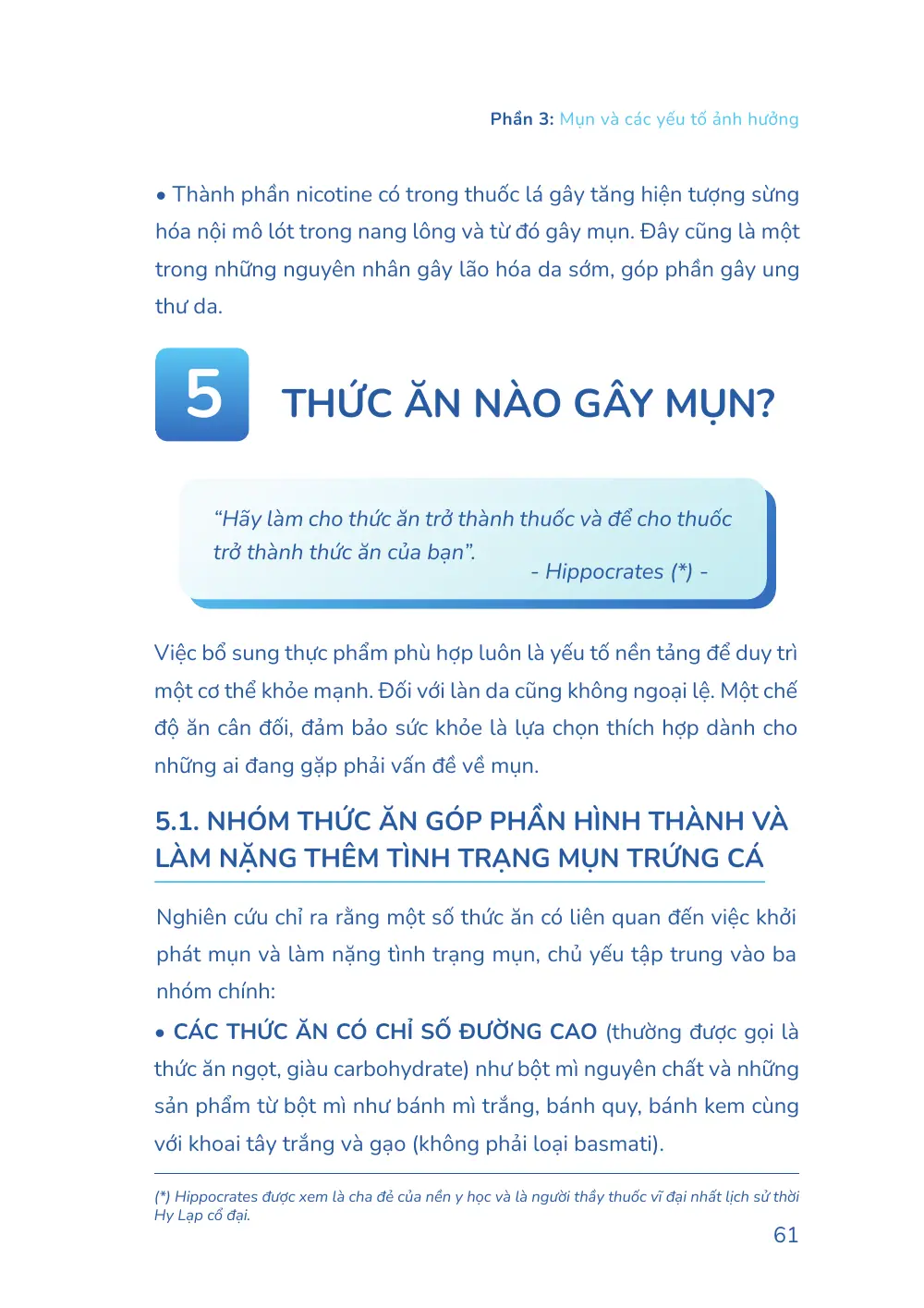Trang 061 bản in của sách Hiểu mụn để hết mụn