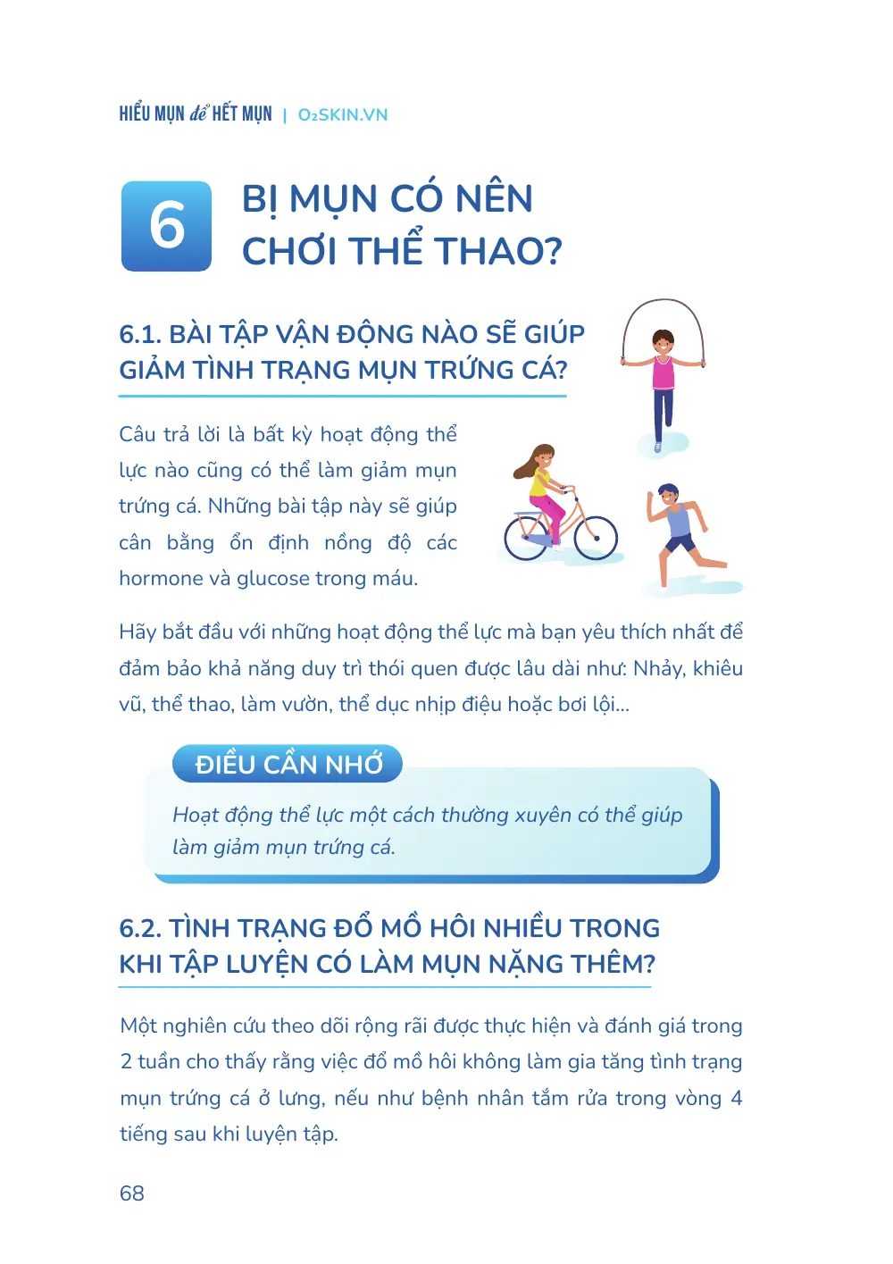 Trang 068 bản in của sách Hiểu mụn để hết mụn