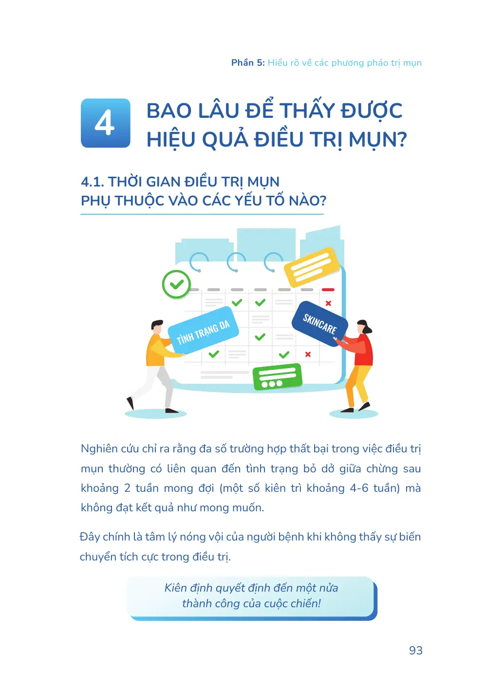 Trang 093 bản in của sách Hiểu mụn để hết mụn