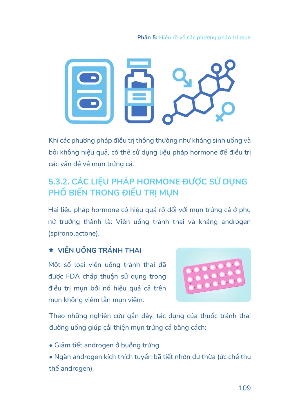 Trang 109 bản in của sách Hiểu mụn để hết mụn