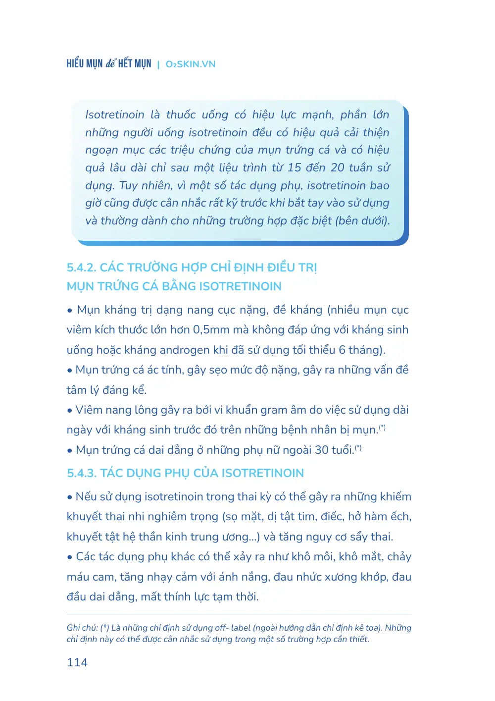 Trang 114 bản in của sách Hiểu mụn để hết mụn