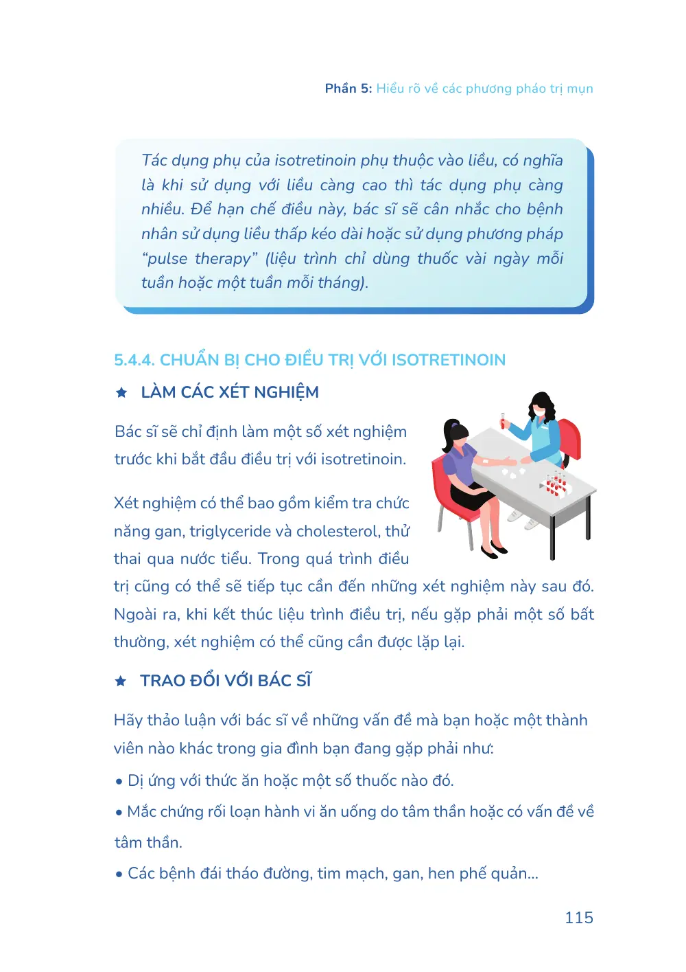 Trang 115 bản in của sách Hiểu mụn để hết mụn