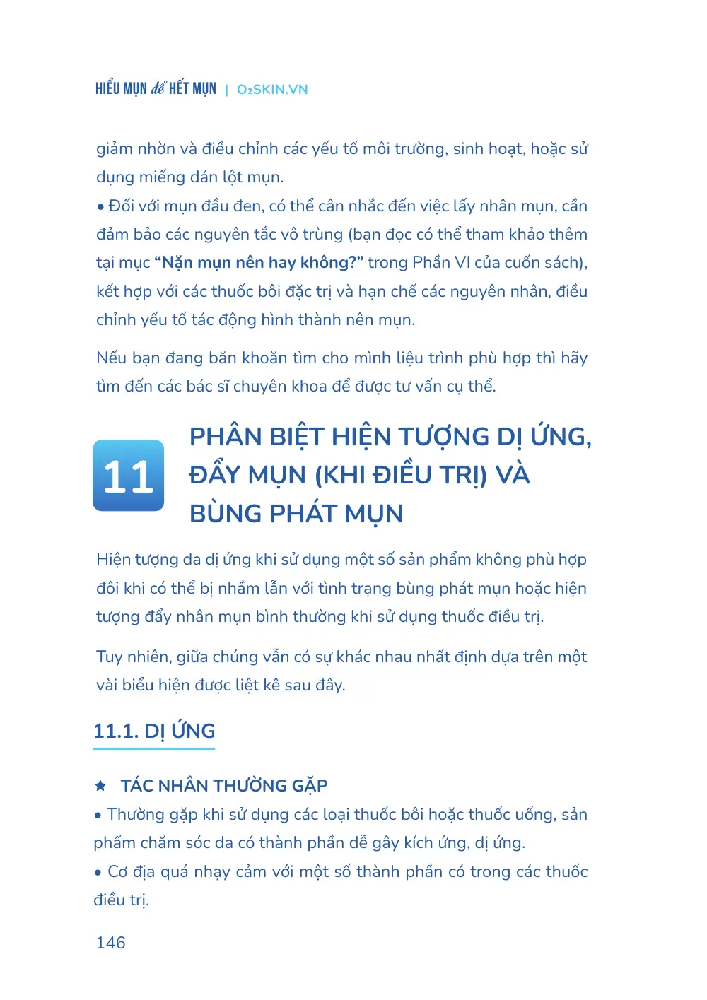 Trang 146 bản in của sách Hiểu mụn để hết mụn