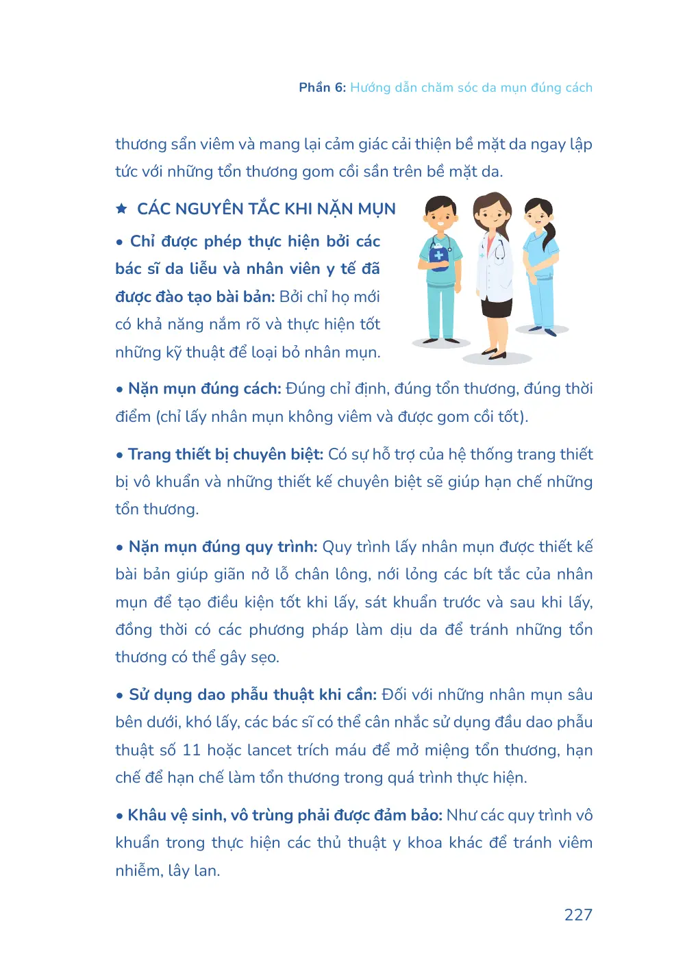 Trang 227 bản in của sách Hiểu mụn để hết mụn