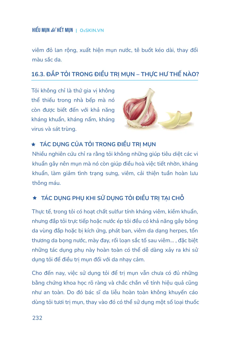 Trang 232 bản in của sách Hiểu mụn để hết mụn
