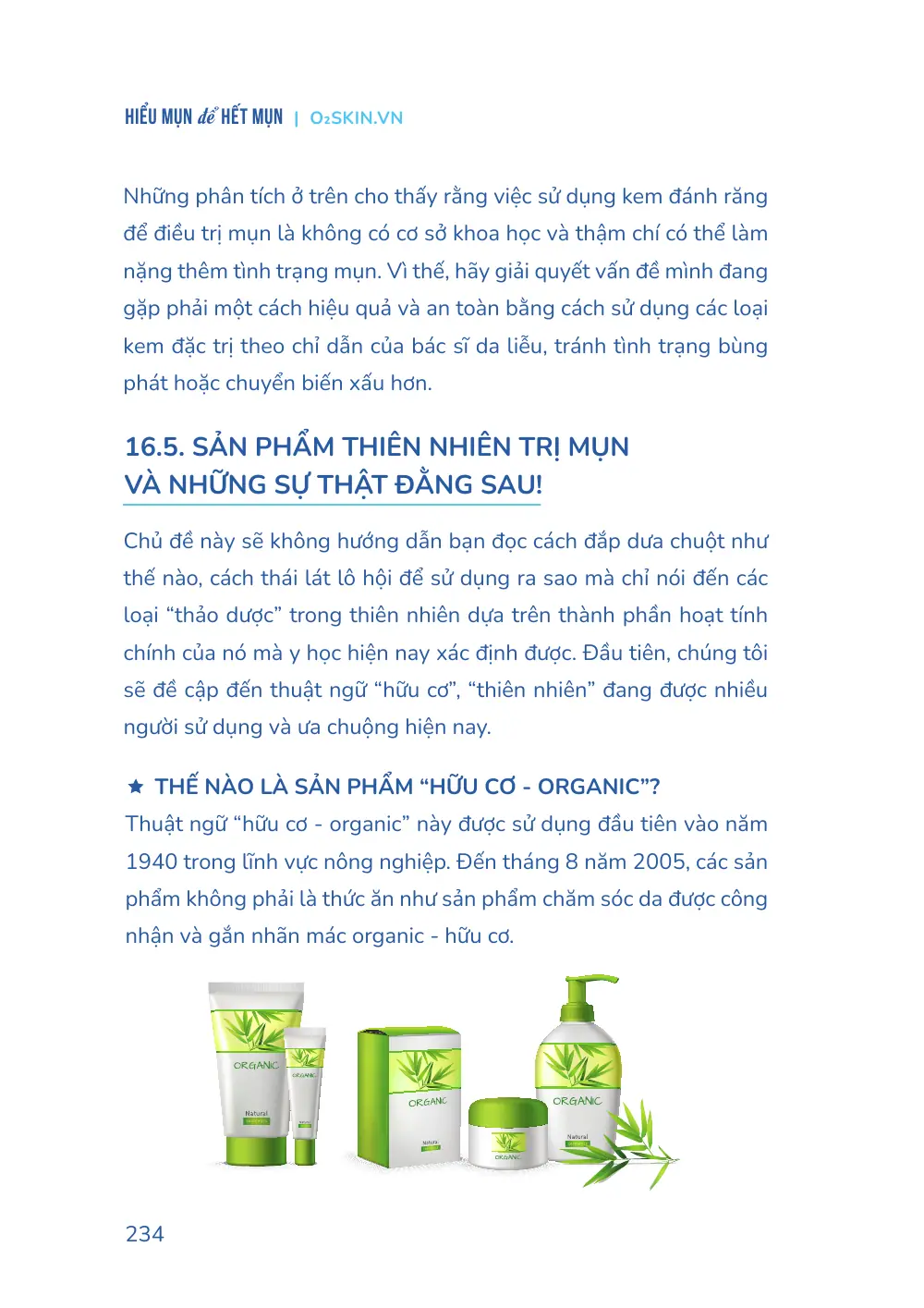 Trang 234 bản in của sách Hiểu mụn để hết mụn