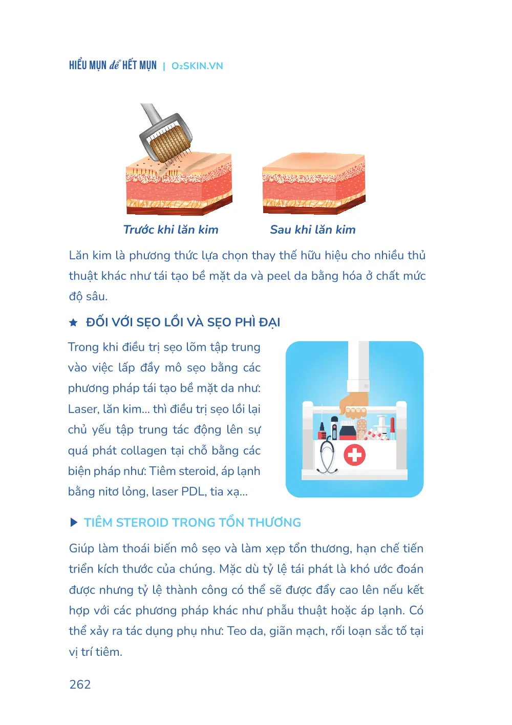 Trang 262 bản in của sách Hiểu mụn để hết mụn