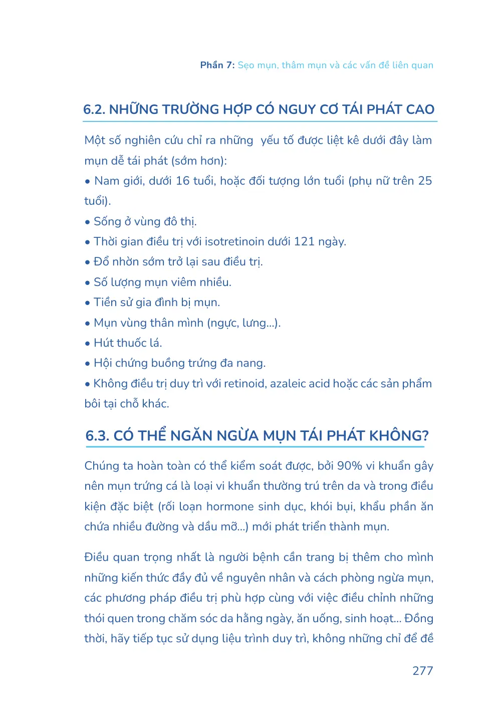 Trang 277 bản in của sách Hiểu mụn để hết mụn