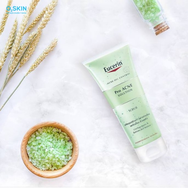 tẩy tế bào chết Eucerin Pro ACNE Solution Scrub da mặt