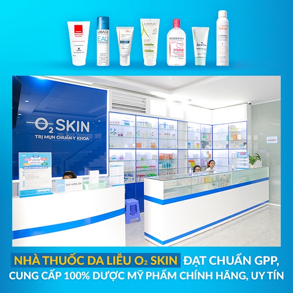 Nhà thuốc Da Liễu O2 SKIN đạt chuẩn GPP.