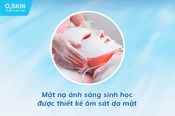 Mặt nạ ánh sáng sinh học được thiết kế ôm sát da mặt