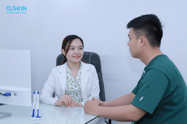 mụn tái đi tái lại một chỗ