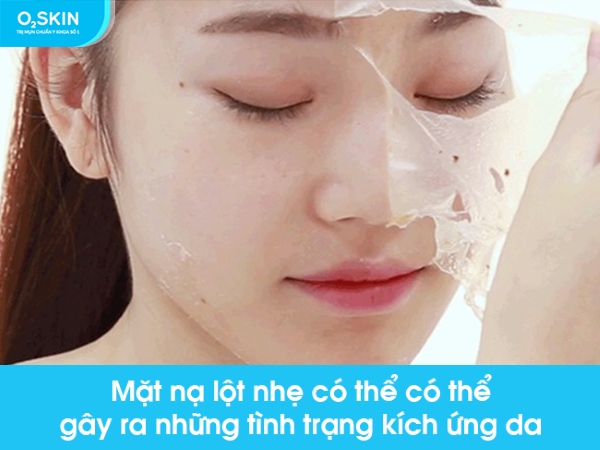 Peel da không đúng cách có thể gây ra dị ứng