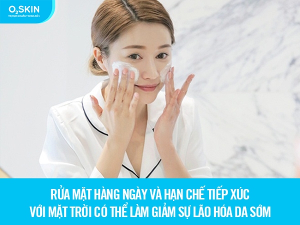 Cách rửa mặt cho da mụn ngăn ngừa lão hóa da