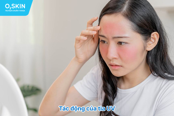 Tác động của tia UV.