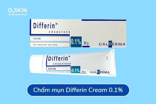 Differin có hiệu quả điều điều trị mụn có nhân, sần ở mặt, lưng và ngực