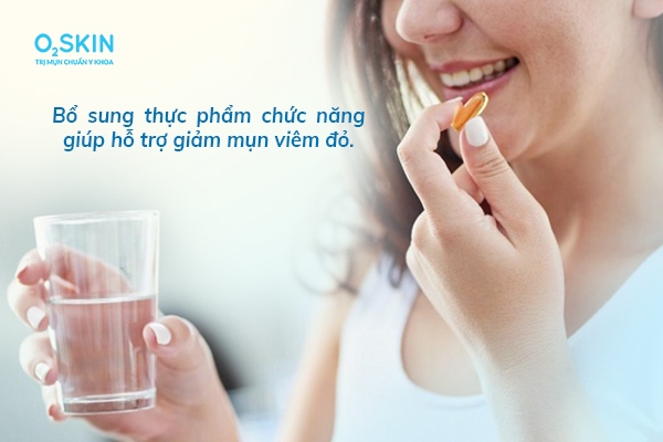 Cách trị mụn đỏ ở 2 bên má bằng TPCN