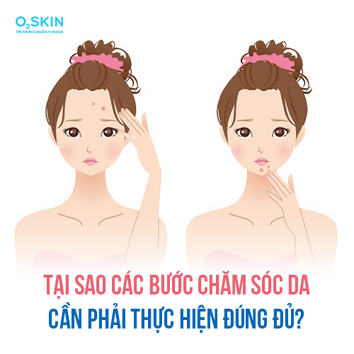 Tại sao các bước chăm sóc da cần phải thực hiện đúng đủ?