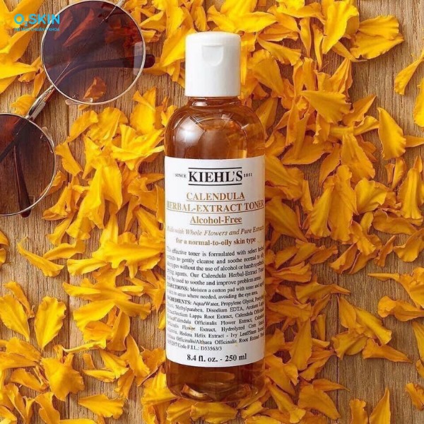 Kiehl’s Calendula Herbal Extract Alcohol-Free Toner cho da dầu mụn