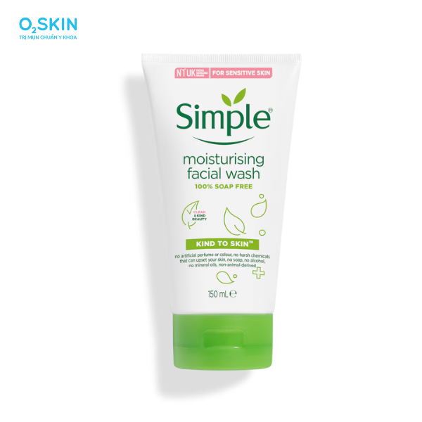 Sữa rửa mặt da khô Simple Moisturising Facial Wash