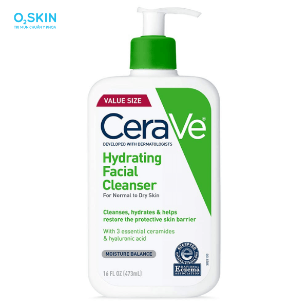 Sữa rửa mặt cho da khô Cerave Hydrating Facial Cleanser