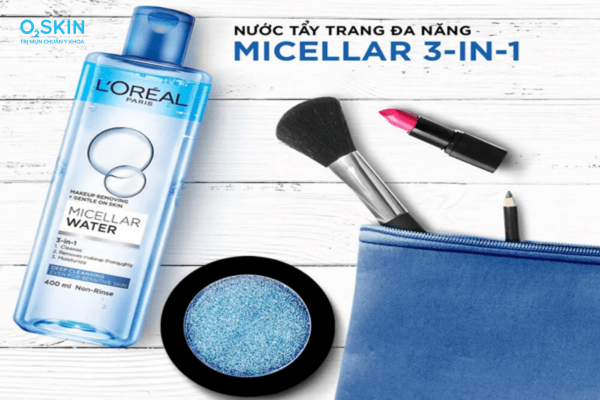 Nước tẩy trang L'Oreal Micellar Water 3-in-1 Deep Cleansing