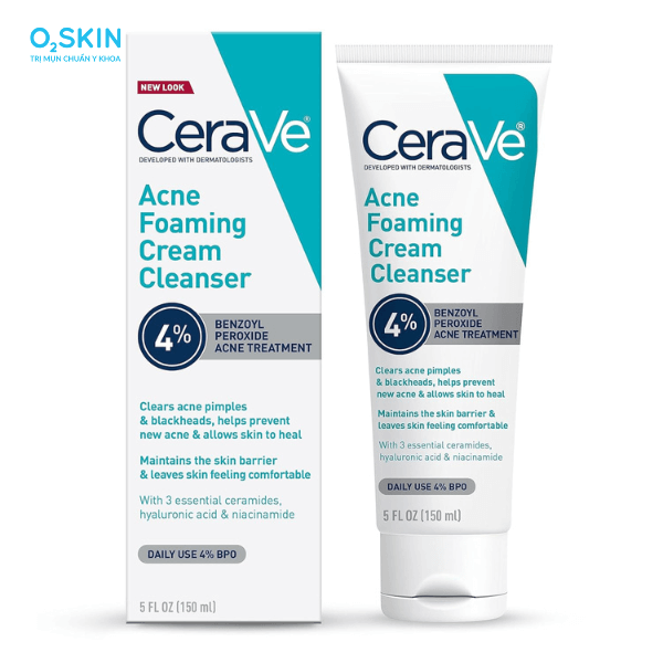 Sữa rửa mặt CeraVe Acne Foaming Cream Cleanser