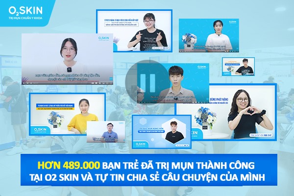 Số lượng Khách hàng điều trị mụn thành công tại O2 SKIN