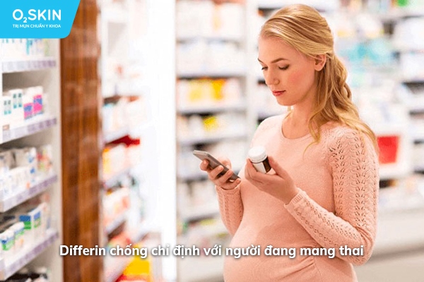 Differin chống chỉ định với người đang mang thai