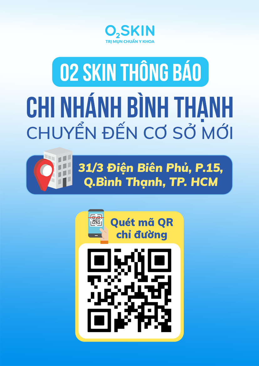 O2 SKIN Bình Thạnh chuyển đến cơ sở mới