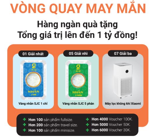 Hàng ngàn quà tặng - Tổng giá trị lên đến 1 tỷ đồng