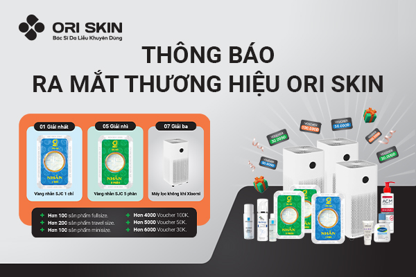 Thông báo ra mắt thương hiệu mới ORI SKIN