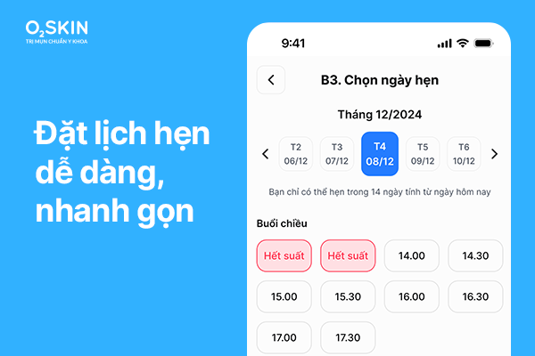 Đặt lịch hẹn dễ dàng, nhanh gọn - Chủ động 100%