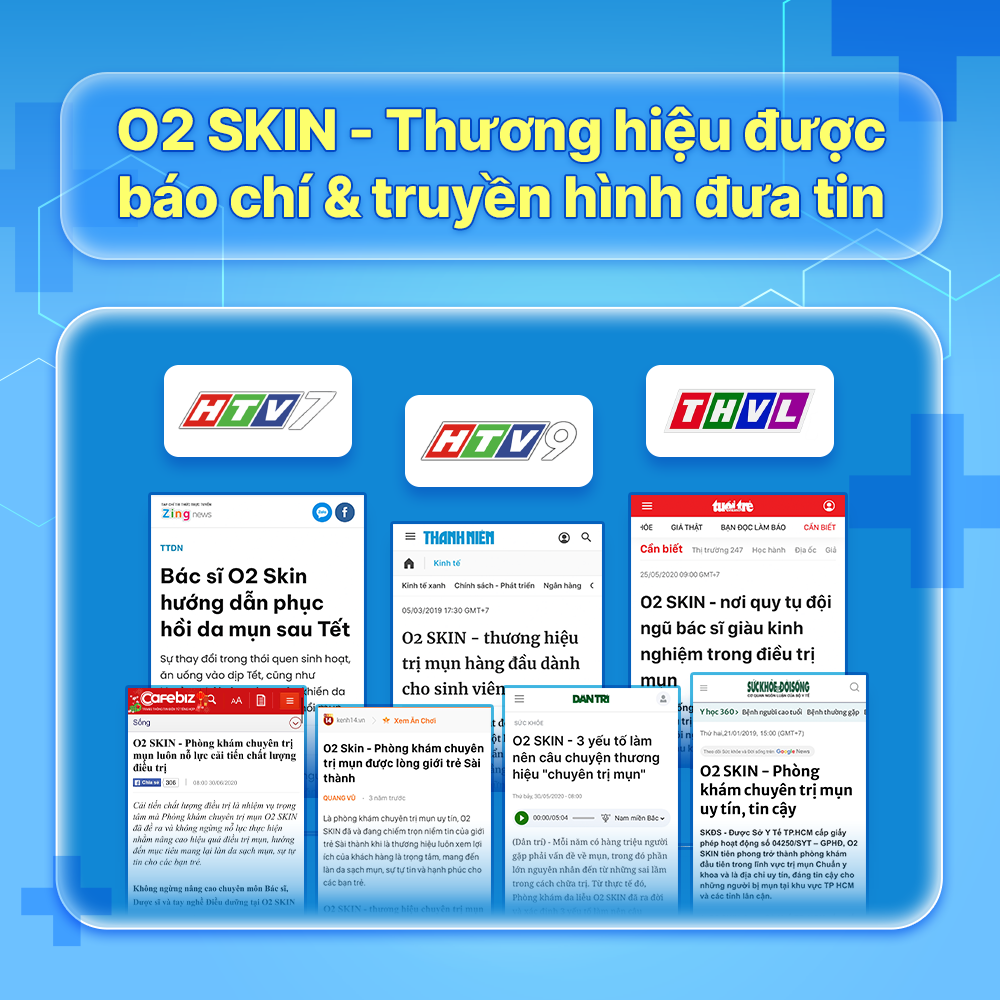 Báo đài đưa tin về O2 SKIN
