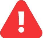 Icon cảnh báo đừng nên tiếp tục điều trị mụn sai cách nếu không sẽ gặp nhiều hệ lụy trên da