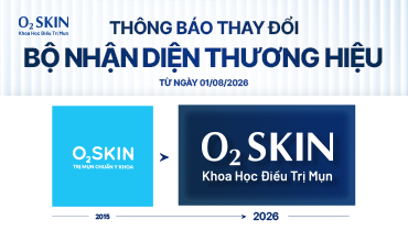 Thông báo thay đổi bộ nhận diện thương hiệu O2 SKIN