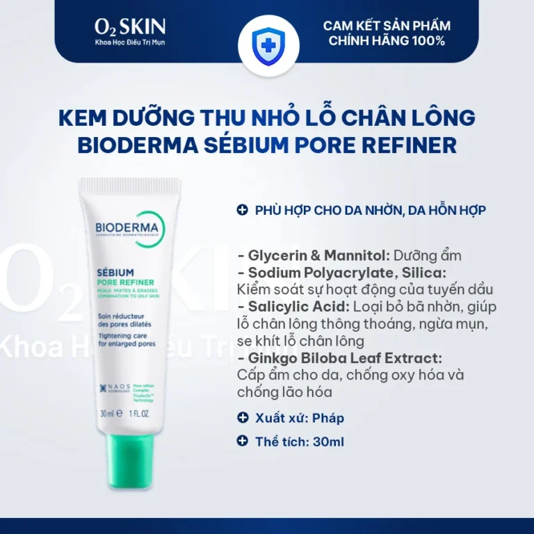 Kem dưỡng se khít lỗ chân lông Bioderma Sébium Pore Refiner