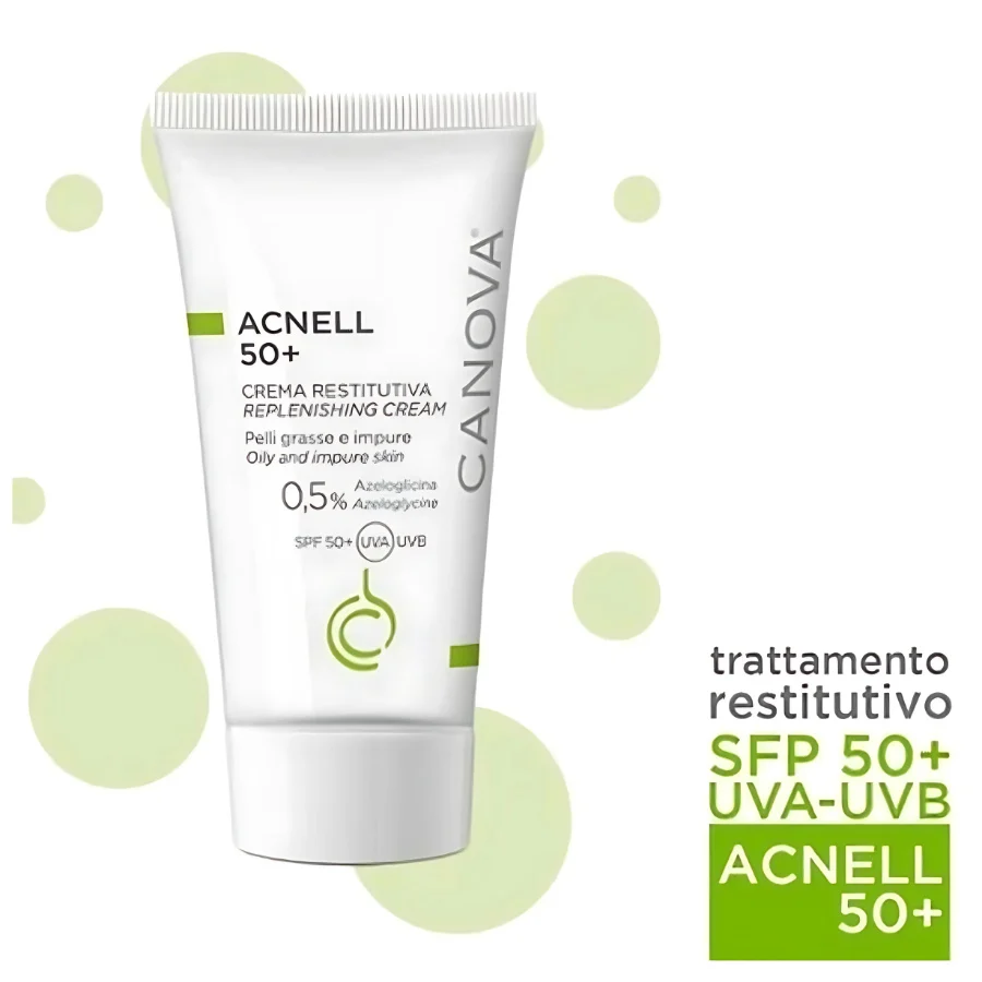 Kem chống nắng dưỡng trắng da mặt Canova ACNELL SPF50+ 50ml - hình ảnh 3 tại Nhà thuốc O2 SKIN