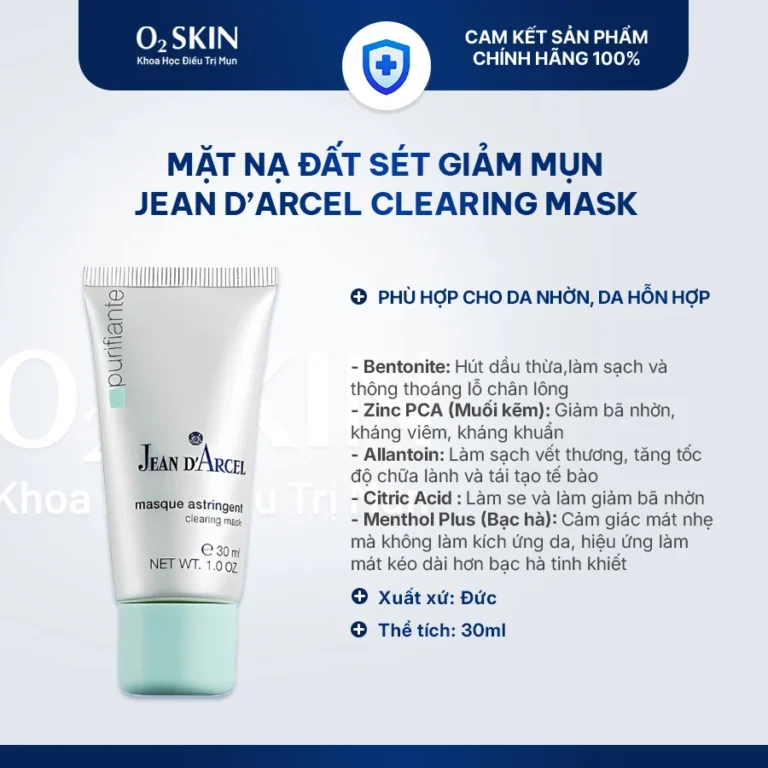 Mặt nạ đất sét giảm mụn Jean D'Arcel Clearing Mask 30ml