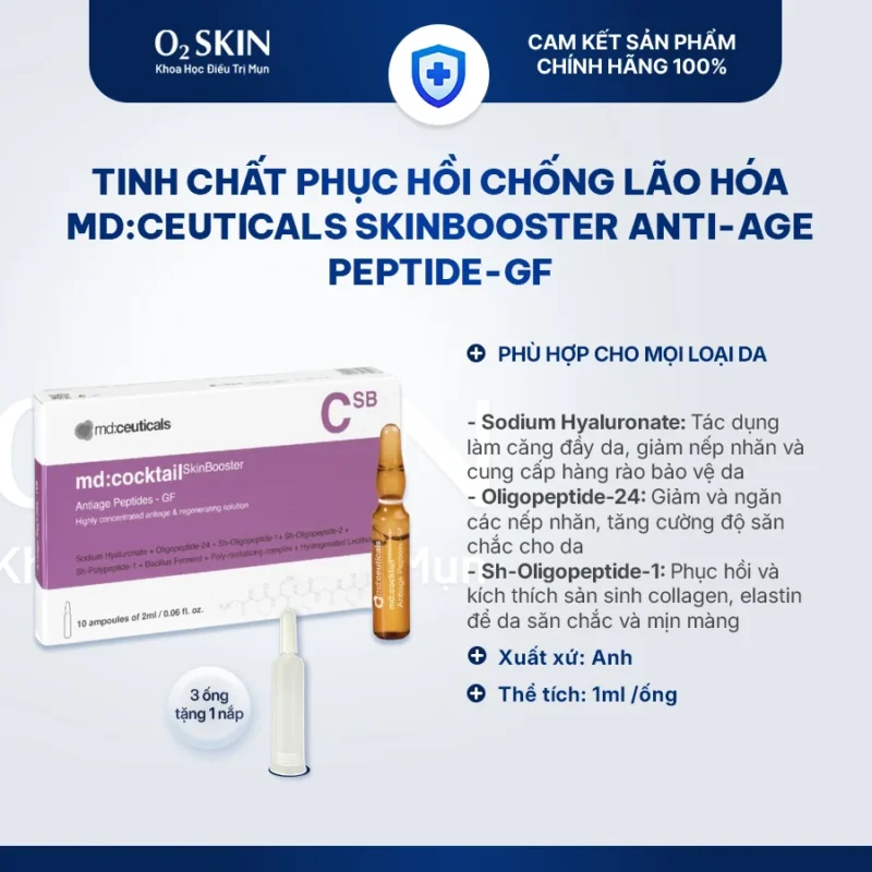 Serum dưỡng ẩm, chống lão hóa da MD:Ceuticals