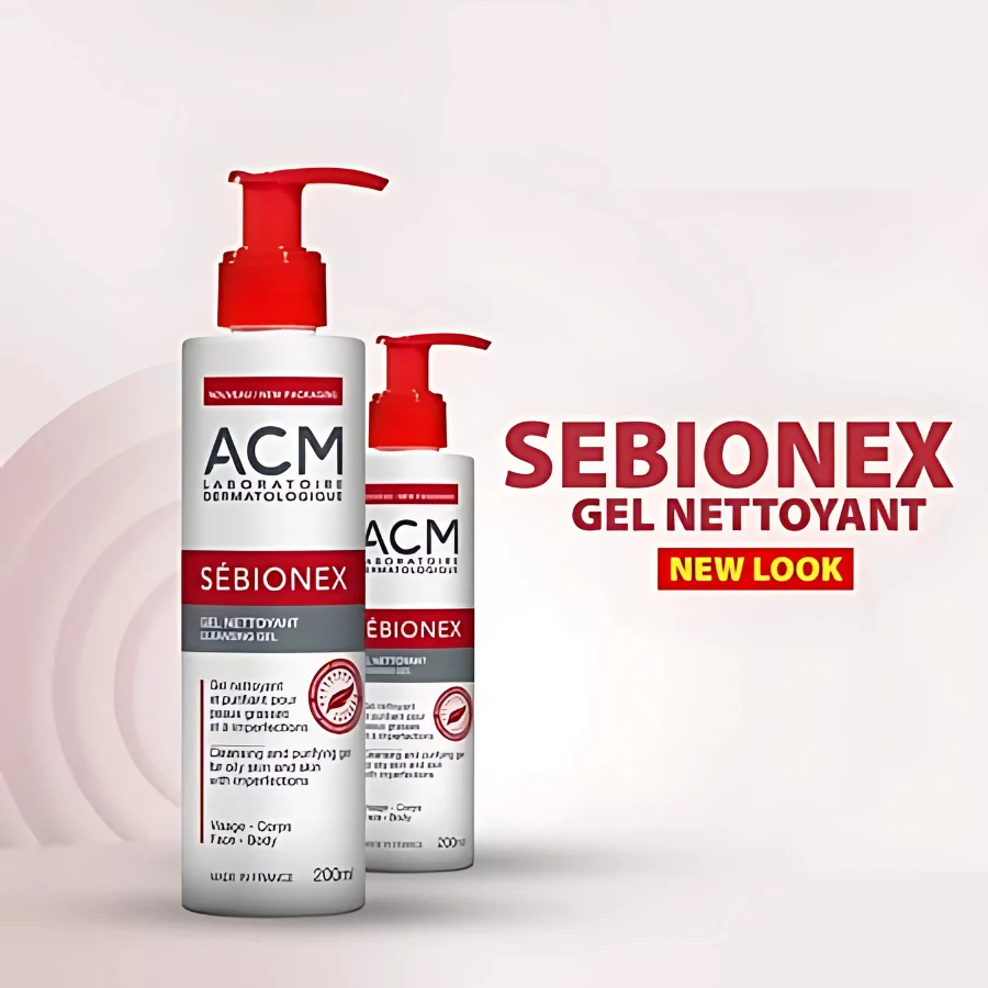 Sữa rửa mặt cho da dầu mụn ACM Sebionex Cleansing Gel 200ml